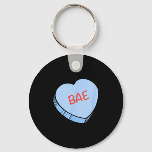 “Bae” Konversationshjärtan Alla hjärtans dag  Nyckelring