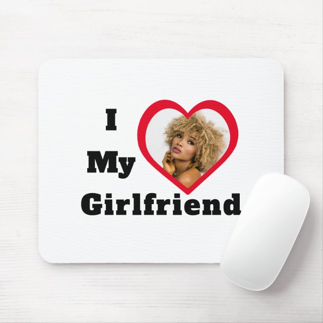 Bae Personlig Anpassningsbar Photo I Kärlek My Gir Musmatta (Med mus)
