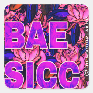 Bae Sicc Fyrkantigt Klistermärke