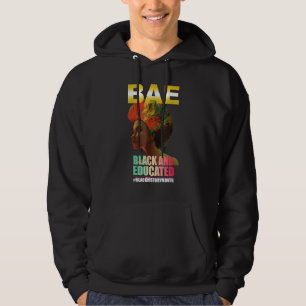 BAE Svart Och Utbildad Svart Historisk Drottning M Hoodie