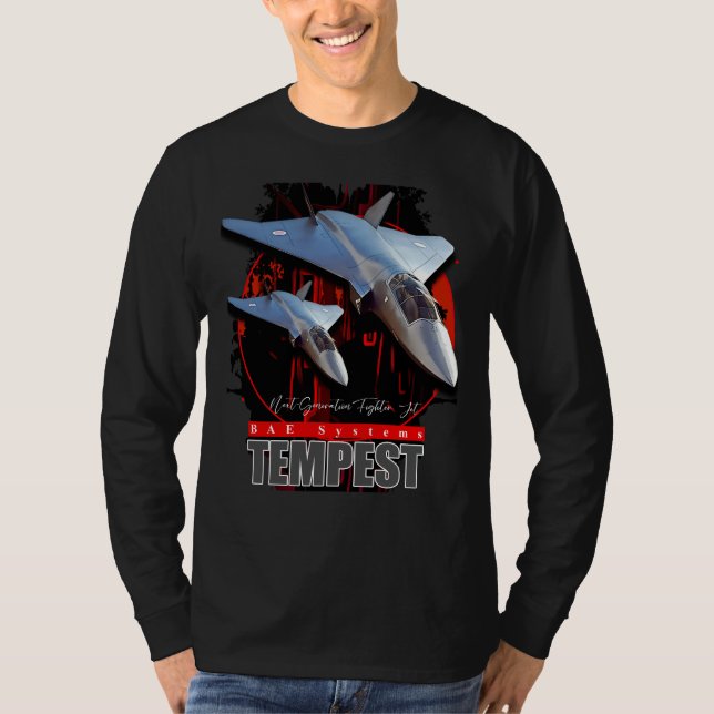 BAE Systems Tempest Next-Generation Fighter Jet T Shirt (Framsida)
