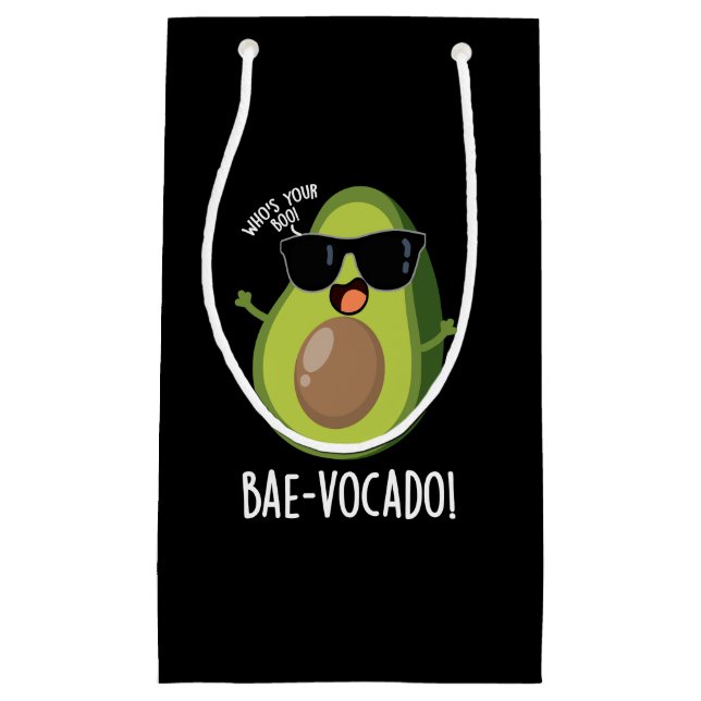 Bae-vocado Funny Avocado Pun Mörk BG (Framsidan)