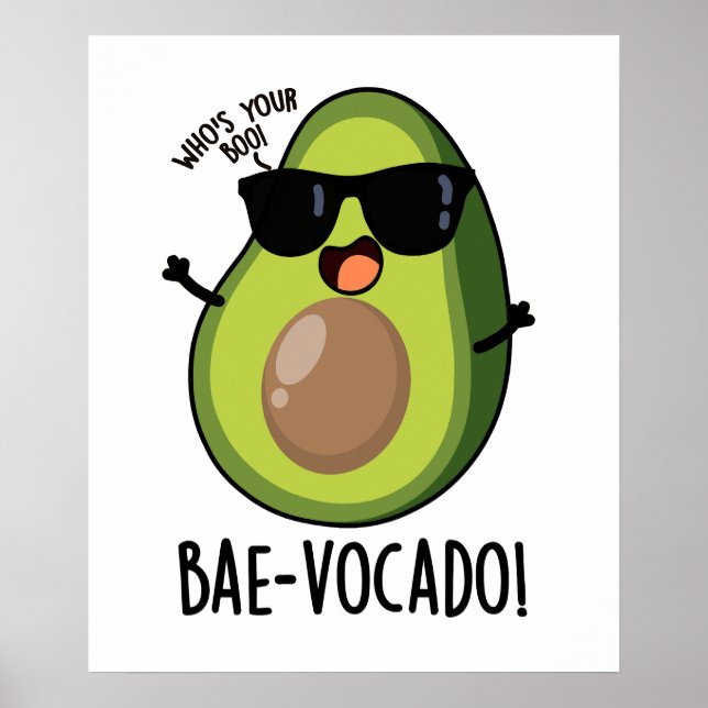 Bae-vocado Funny Avocado Pun Poster (Framsidan)