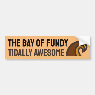 Baf of Fundy Tidally Fantastisk Bumper Sticker Bildekal