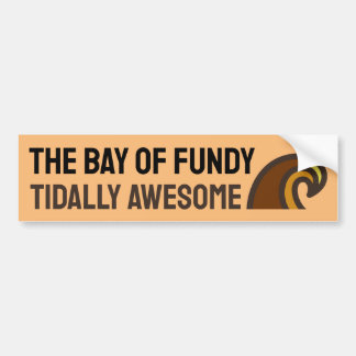 Baf of Fundy Tidally Fantastisk Bumper Sticker Bildekal