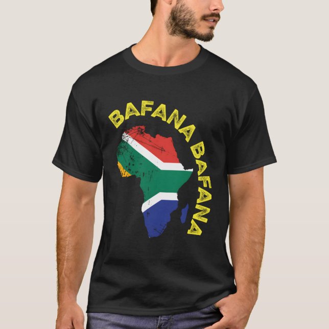 Bafana Bafana South Afrika Soccer T Shirt (Framsida)