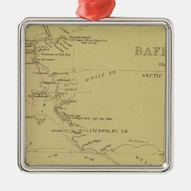 Baffin Bay-resa Julgransprydnad Metall (Framsidan)