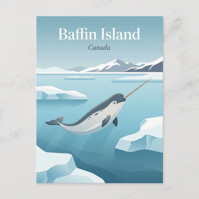 Baffinön Kanada Vykort (Framsida)