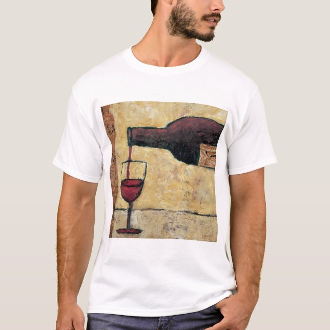 BAG04 röd Wine.tif T Shirt (Framsida)