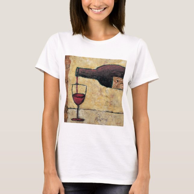 BAG04 röd Wine.tif T Shirt (Framsida)