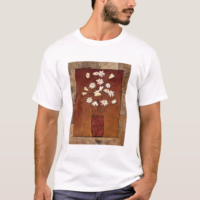 BAG12 vit Flowers.tif T Shirt (Framsida)