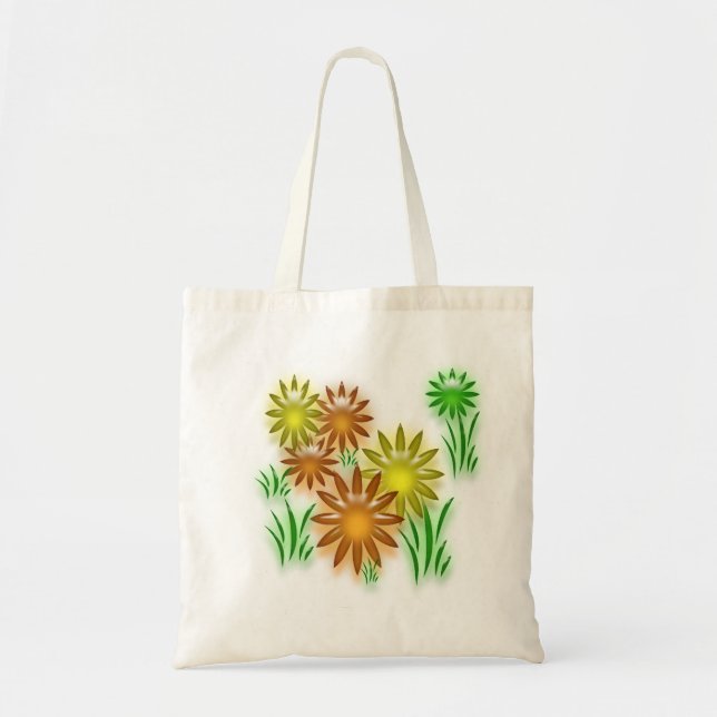 Bag - 3D-daisy Tygkasse (Framsidan)
