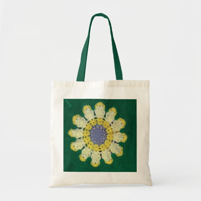 Bag - afghansk Daisy Tygkasse (Framsidan)