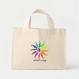 Bag - Artists färg Wheel Mini Tygkasse