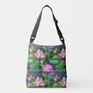 Bag av fastsatt glas Lotus Kor-body Axelväska