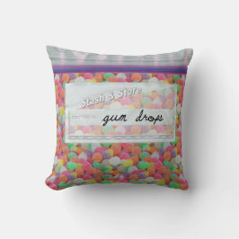 Bag av godisdroppar Decorative Dekorativ kudde