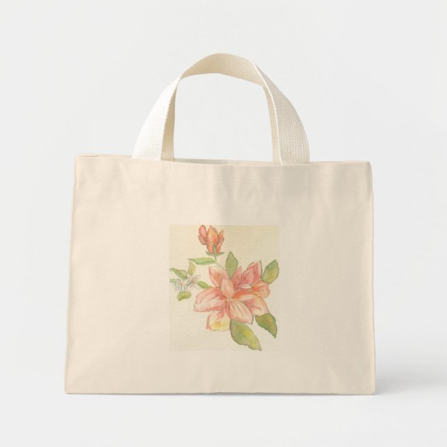 Bag, blomma mini tygkasse (Framsidan)