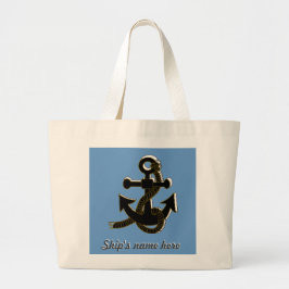 Bag - Boat Anchor och Namn Jumbo Tygkasse