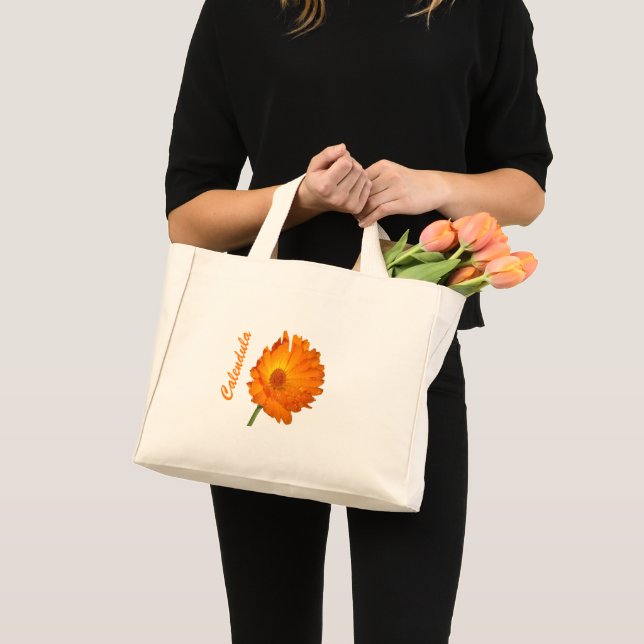 Bag - Calendula på stjälk Mini Tygkasse (Framsida (produkt))
