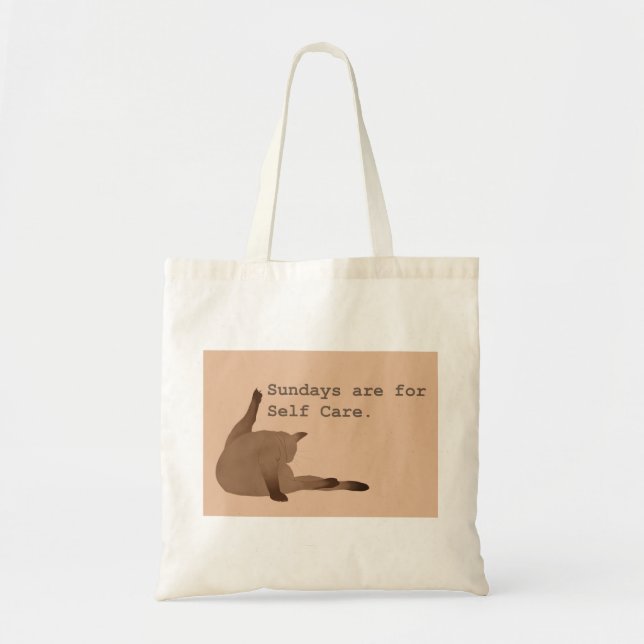Bag - Cat funny Quote Tygkasse (Framsidan)