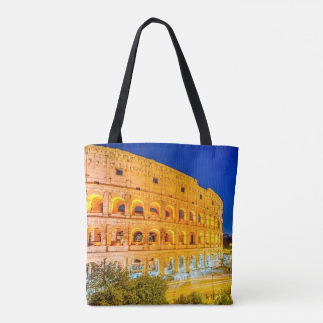 Bag Colosseum Rom Italien Tygkasse (Baksida)