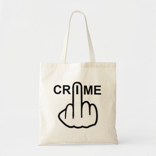 Bag Crime är kriminellt Tygkasse (Framsidan)