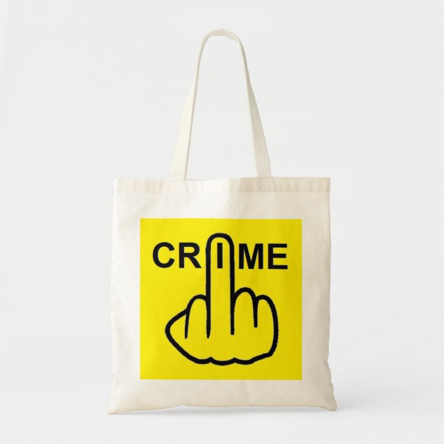 Bag Crime är kriminellt Tygkasse (Framsidan)