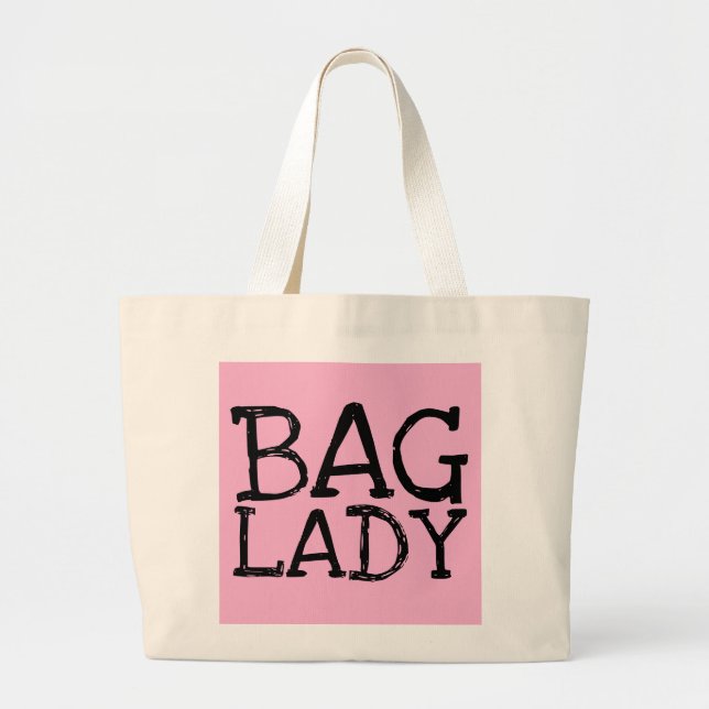 BAG DAM FUNNY TOTES HANDBAGS JUMBO TYGKASSE (Framsidan)