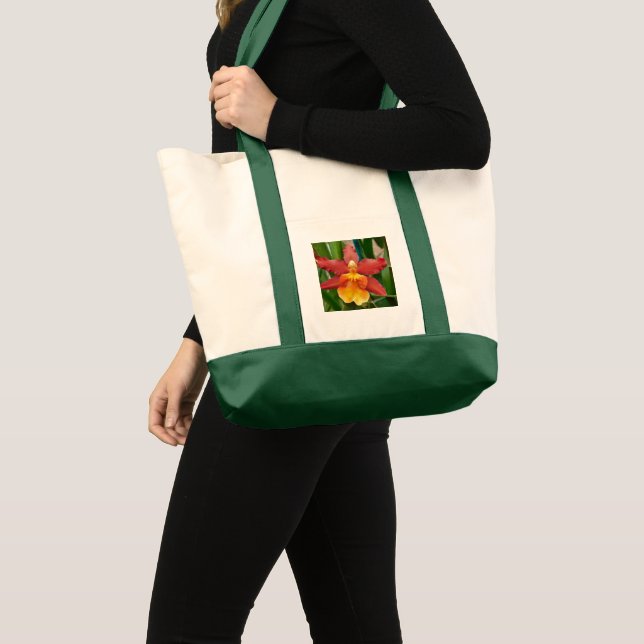 Bag för Bright Orchid Tote Tygkasse (Framsida (produkt))
