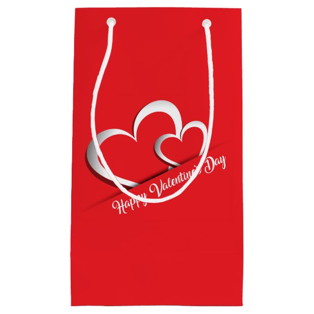 Bag för Bright Red Valentine Day Gift-paket (Framsidan)