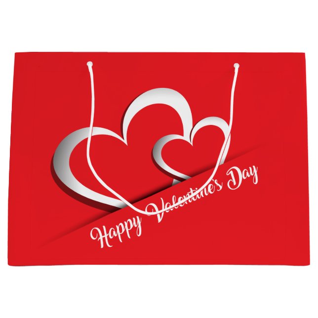 Bag för Bright Red Valentine Day Gift-paket (Framsidan)