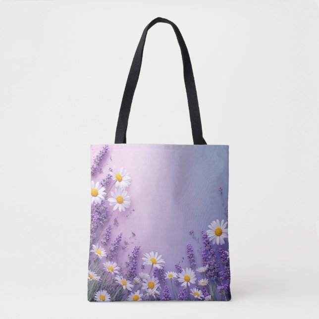 Bag för lavender & Daisy Tygkasse (Framsida)
