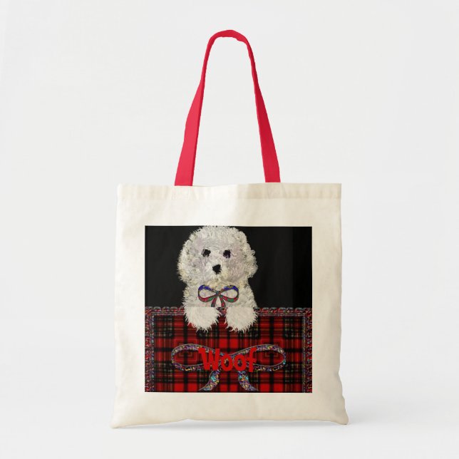 Bag* för toto "för Woof" valphund Tygkasse (Framsidan)