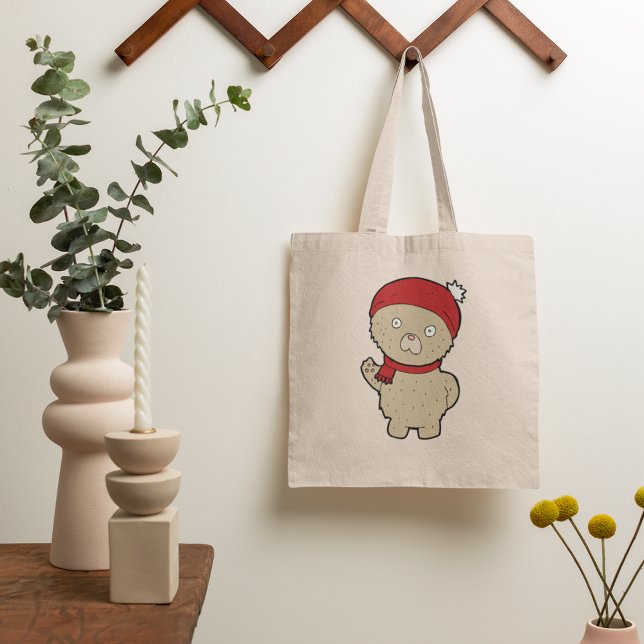 Bag för Winter-Nalle Tygkasse (Skapare uppladdad)