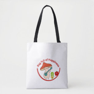 "Bag Fullt of Happiness - inspirational Tote Bag" Tygkasse
