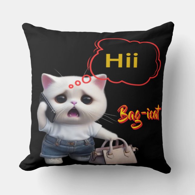 Bag-icat Funny Kids Dekorativ kudde Cover (Framsida)