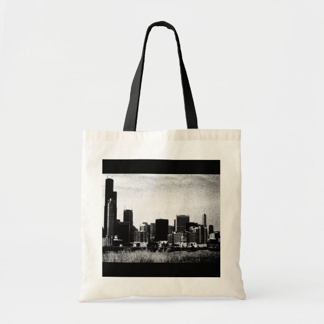 Bag-Kärlek Art House-Downtown 3 Tygkasse (Framsidan)
