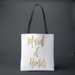 Bag maid of honor Guld Bröllop Tygkasse<br><div class="desc">Maid of honor Guld Bag är den påse i perfekt bröllop som ska resa med till ett destinationsbröllop.</div>
