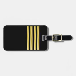 Bag Märkre - kapten - Guld Rand Bagagebricka