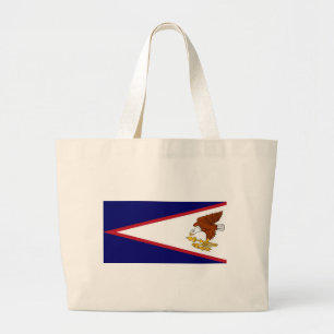 Bag med amerikanska Samoa-USA:s Flagga Jumbo Tygkasse