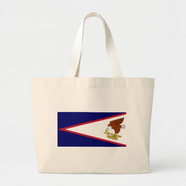 Bag med amerikanska Samoa-USA:s Flagga Jumbo Tygkasse (Framsidan)