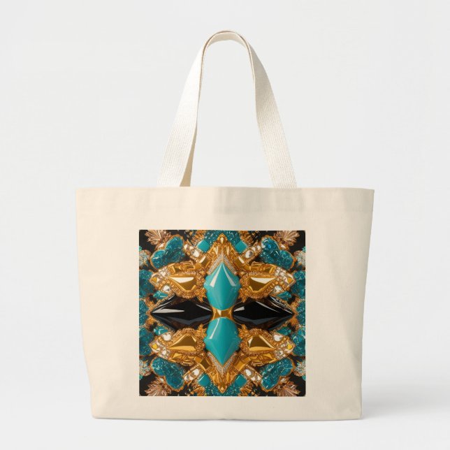 Bag med Bahamas Färg Design Jumbo Tygkasse (Framsidan)