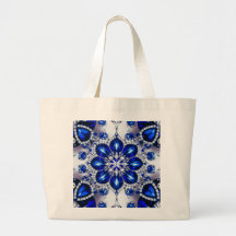 Bag med blå vit Färg design