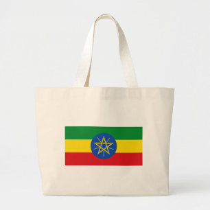Bag med Etiopiens Flagga Jumbo Tygkasse