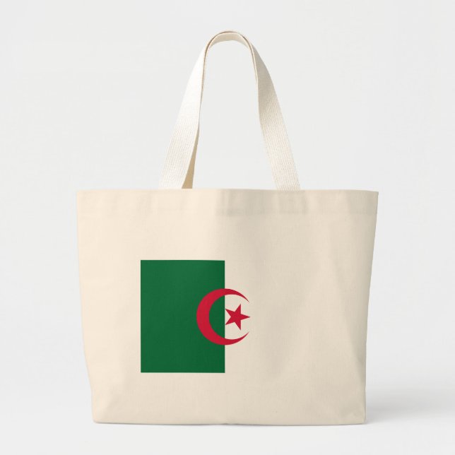 Bag med Flagga Algeriet Jumbo Tygkasse (Framsidan)