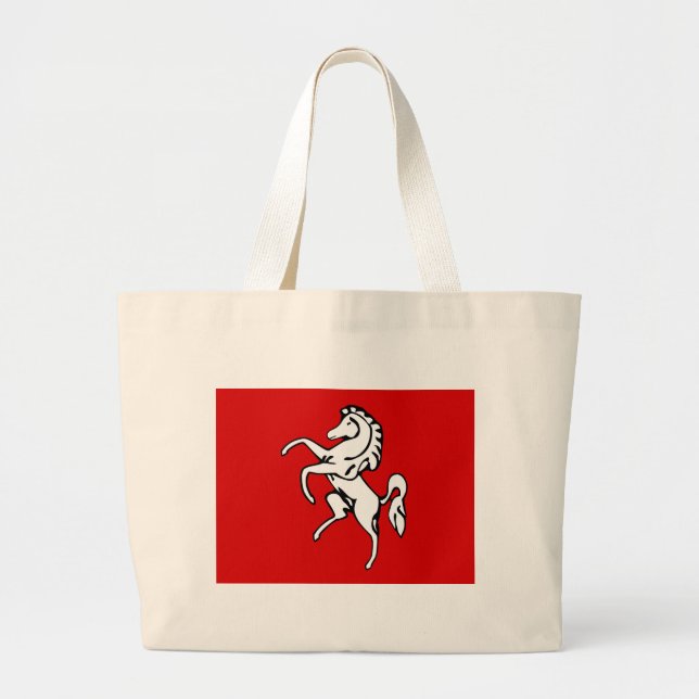 Bag med Flagga av Kent, England Jumbo Tygkasse (Framsidan)