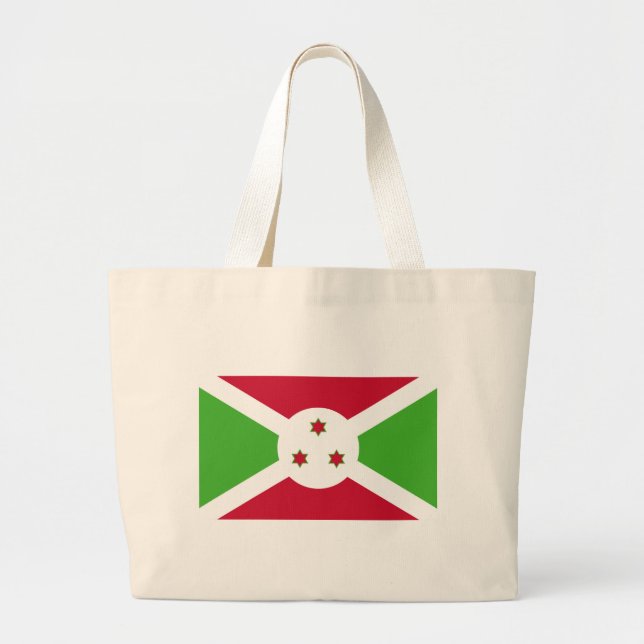 Bag med Flagga Burundi Jumbo Tygkasse (Framsidan)