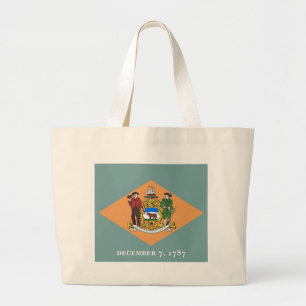 Bag med Flagga Delaware State - USA Jumbo Tygkasse