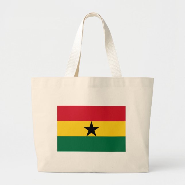 Bag med Flagga Ghana Jumbo Tygkasse (Framsidan)