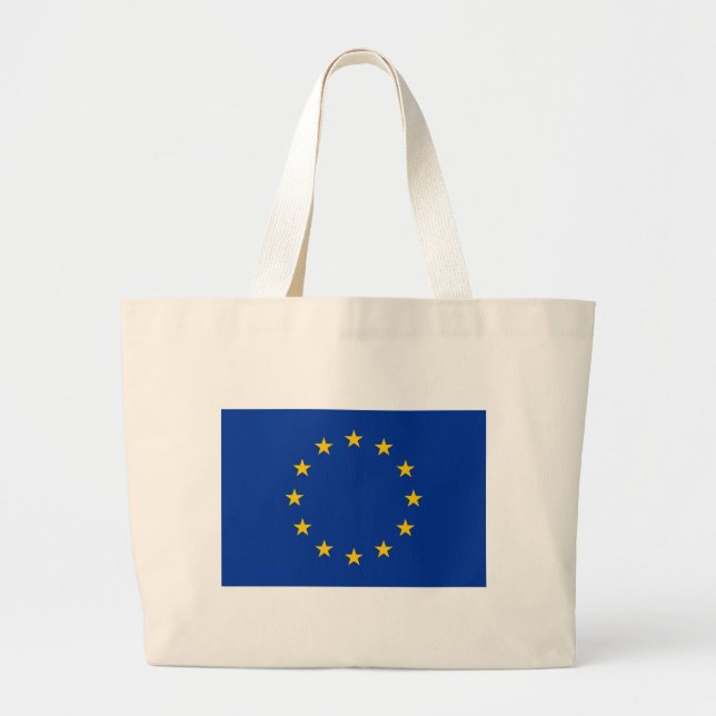 Bag med Flagga i EU Jumbo Tygkasse (Framsidan)